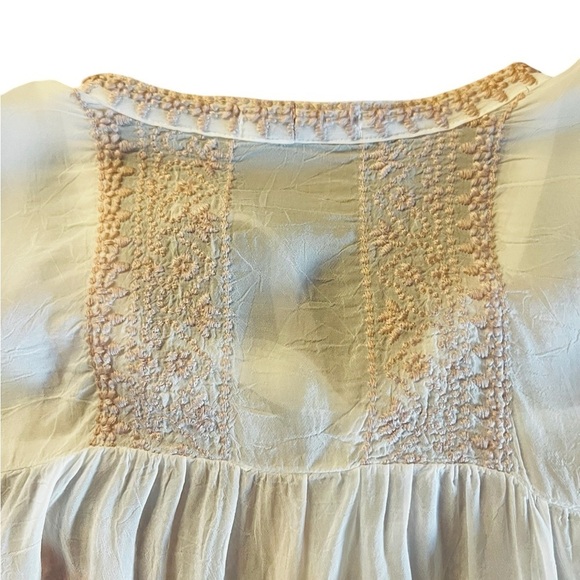 JOHNNY WAS LONG SLEEVE EMBROIDERED BLOUSE SIZE SMALL - Picture 10 of 13